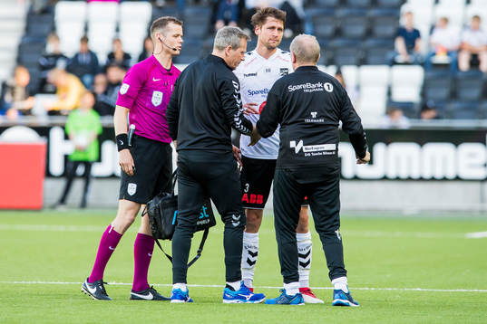 Espen Hammer Berger of Start with an injury