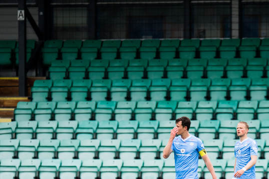 Niels Vorthoren of Sandnes Ulf looks dejected