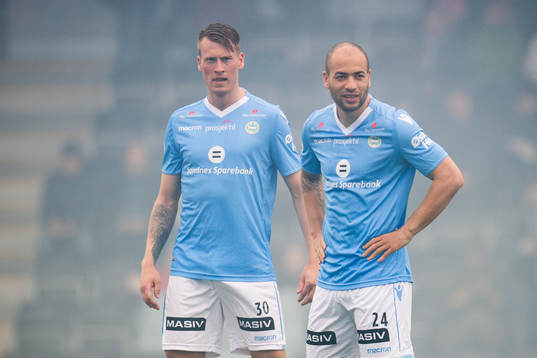 Kent Håvard Eriksen and Kristian Brix of Sandnes Ulf
