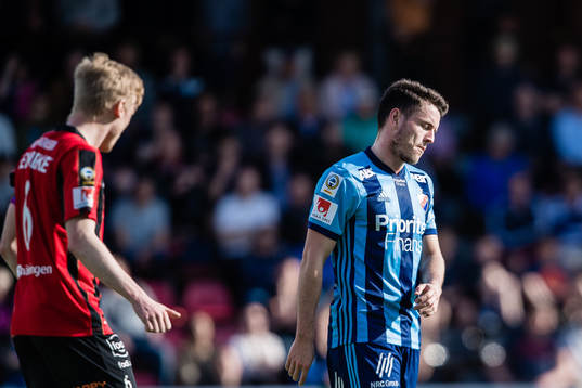 Djurgårdens Kerim Mrabti deppar