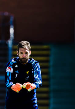Djurgårdens målvakt Andreas Isaksson innan