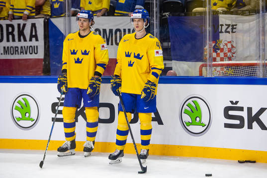 Sveriges Adrian Kempe och Elias Pettersson