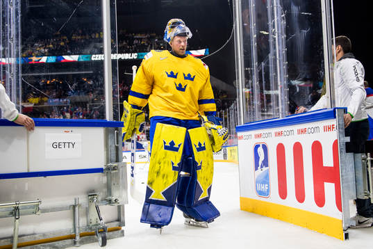 Sveriges målvakt Magnus Hellberg