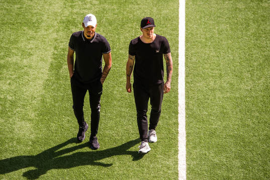 Kalmars Erton Fejzullahu före fotbollsmatchen i