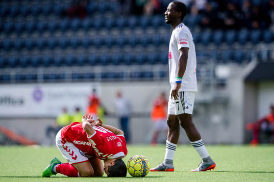 Kalmars Romário Pereira Sipião har ont