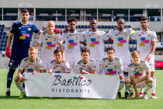 Dalkurds startelva före fotbollsmatchen i Allsvenskan