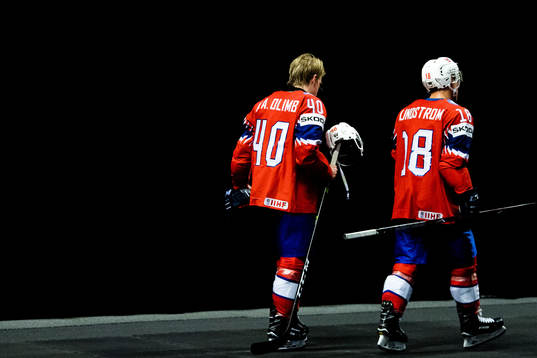 Ken Andre Olimb and Tobias Lindström of Norway