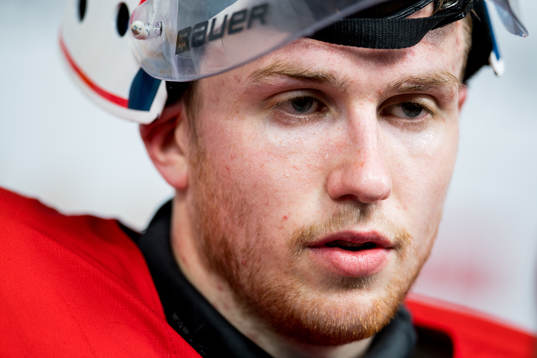 Goaltender Henrik Haukeland of Norway