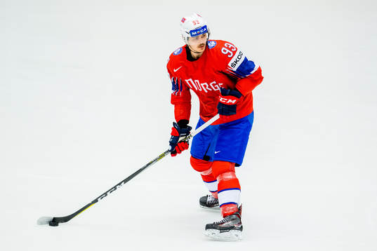 Thomas Valkvæ Olsen of Norway warms up