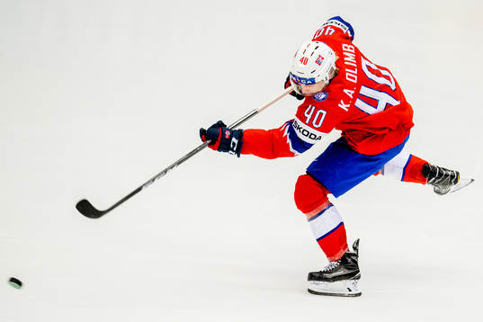 Ken Andre Olimb of Norway warms up
