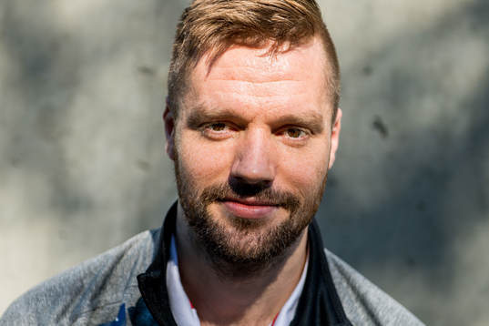 Goaltender Lars Haugen of Norway poses for a portrait