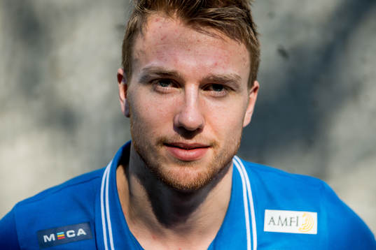 Goaltender Henrik Haukeland of Norway poses for a portrait