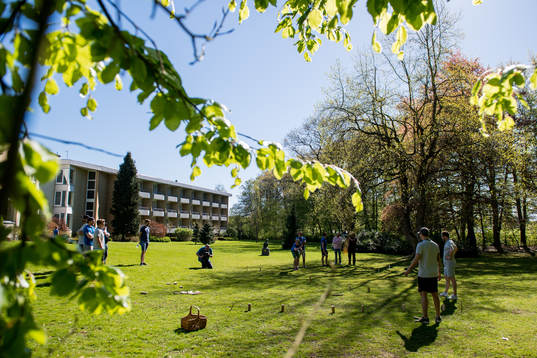 Players of Norway playing a game