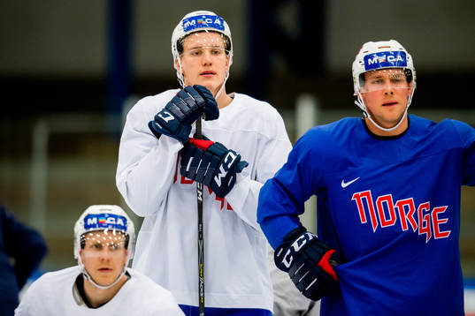 Christian Bull, Niklas Roest and Tobias Lindström of Norway