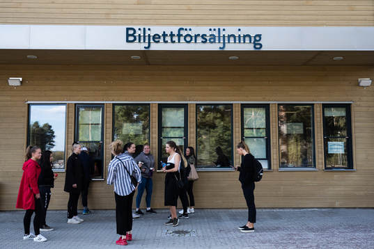 Biljettluckorna vid Gavlevallen
