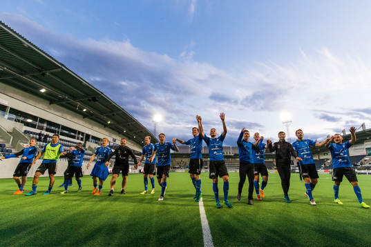 Halmstads spelare tackar publiken