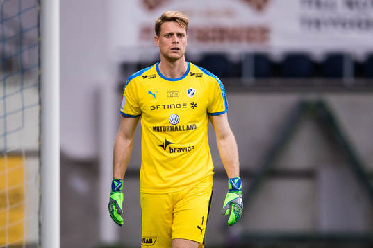 Halmstads målvakt Malkolm Nilsson