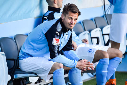 Malmö FFs Markus Rosenberg på bänken