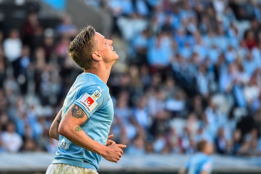 Malmö FFs Sören Rieks deppar