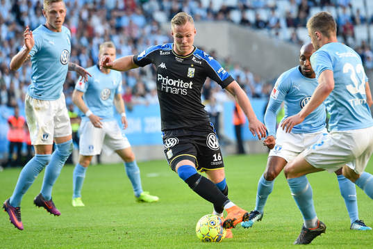 IFK Göteborgs Gustav Engvall och Malmö FFs Mattias