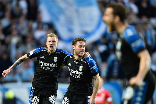 IFK Göteborgs Sebastian Eriksson och Emil Salomonsson