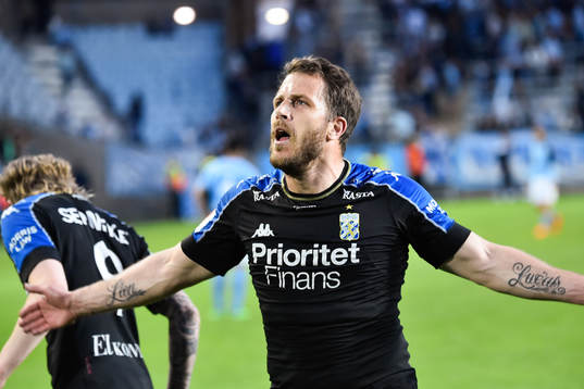 IFK Göteborgs Tobias Hysén jublar