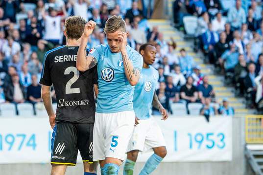 Malmö FFs Sören Rieks deppar