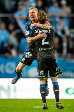 IFK Göteborgs Sebastian Eriksson och Emil Salomonsson