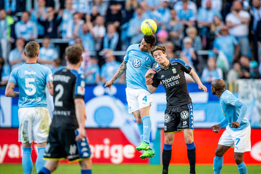 under fotbollsmatchen i Allsvenskan mellan Malmö FF och