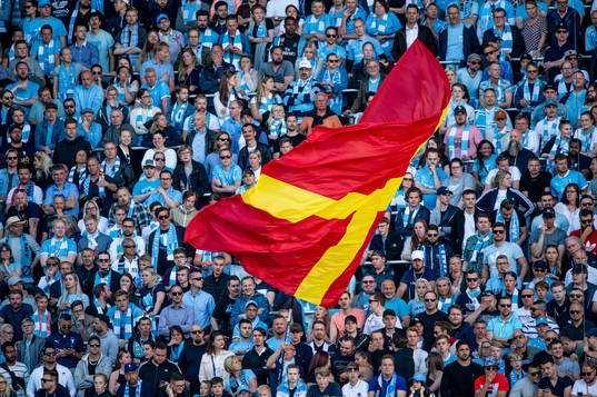 under fotbollsmatchen i Allsvenskan mellan Malmö FF och