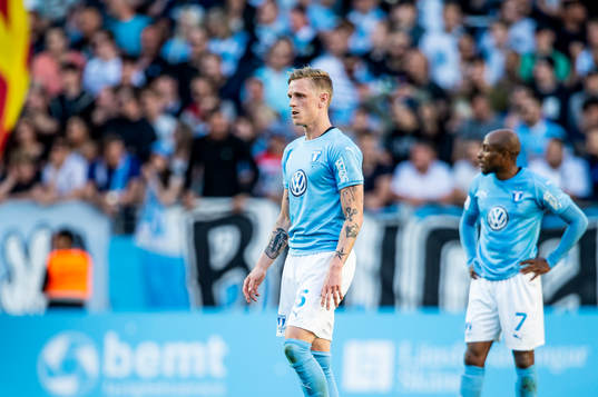 Malmö FFs Sören Rieks och Fouad Bachiro deppar