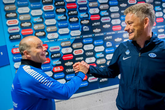 Geir Bakke, head coach of Sarpsborg 08 and Ole Gunnar