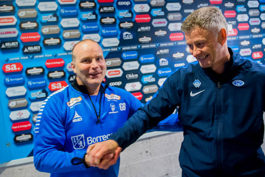 Geir Bakke, head coach of Sarpsborg 08 and Ole Gunnar