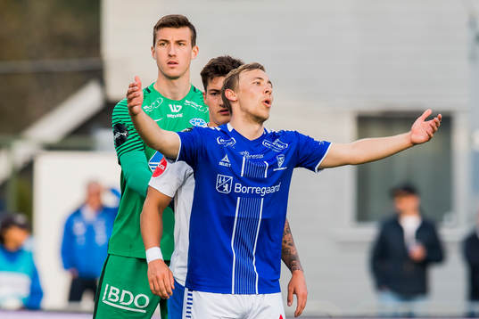 Mikkel Agger of Sarpsborg 08 reacts