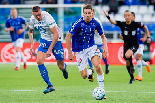 Stian Gregersen of Molde and Kristoffer Zachariassen of
