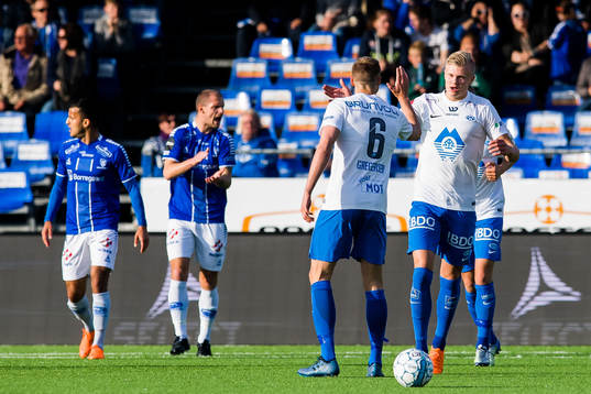 Erling Braut Haaland of Molde celebrates