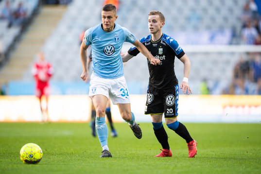 Malmö FFs Mattias Svanberg och IFK Göteborgs Victor