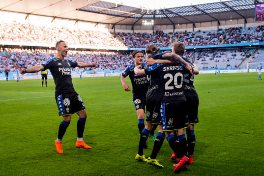 IIFK Göteborgs Gustav Engvall, August Erlingmark och Elias