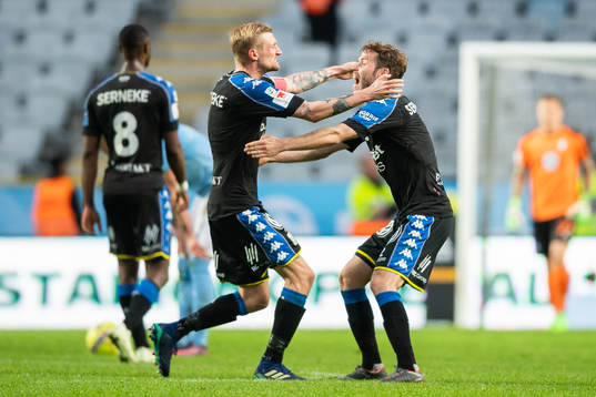 IFK Göteborgs Sebastian Eriksson och Emil Salomonsson