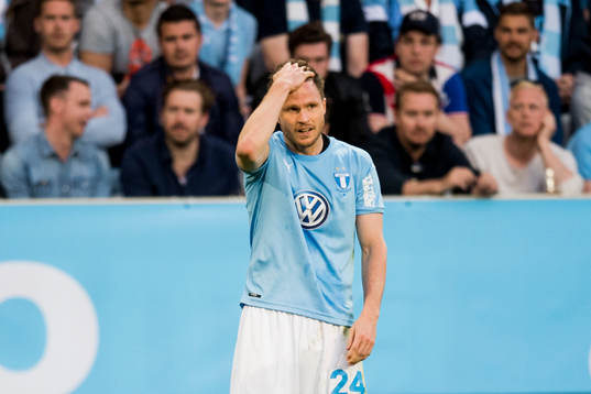 Malmö FFs Lasse Nielsen deppar