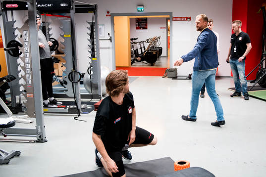 Biträdande sportchef Mathias Tjärnqvist och Anton Öhman