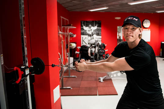 Emil Sylvegård tränar