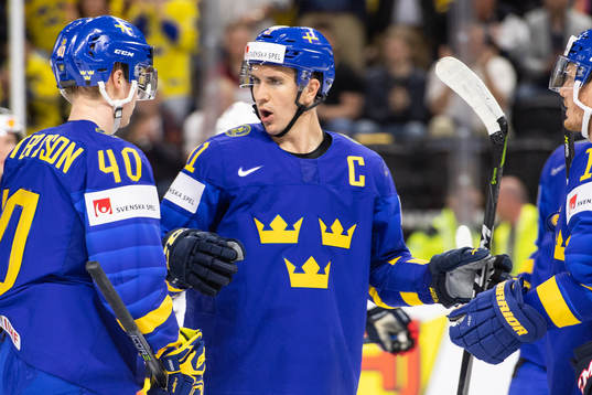 Sveriges Mikael Backlund jublar