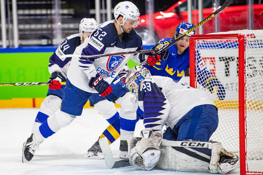 Sveriges Mattias Janmark oroar mot Frankrikes Florian