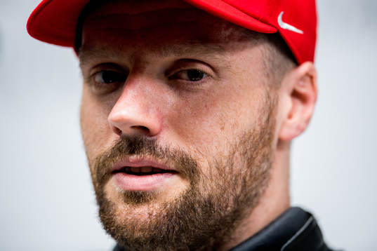 Goaltender Lars Haugen of Norway