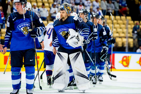Goaltender Harri Sateri of Finland