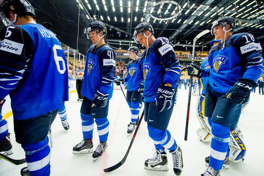 Julius Honka, Miro Heiskanen, Veli-Matti Savinainen and