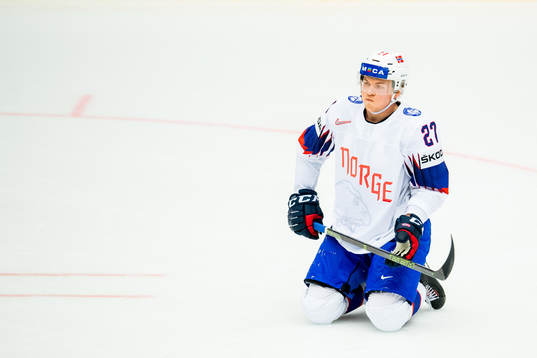 Ludvig Hoff of Norway looks dejected