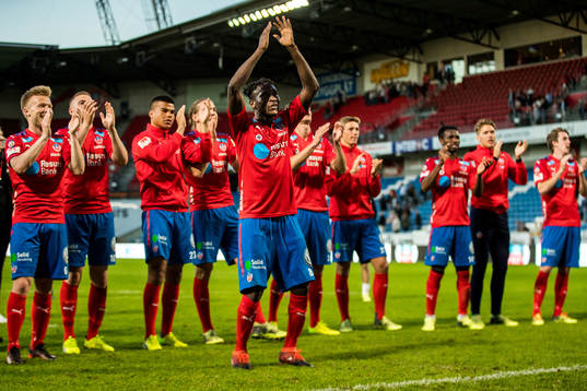 Helsingborgs Mamudu Moro jublar