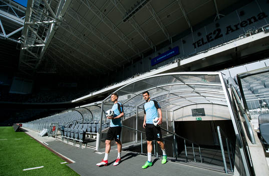 Malmö FFs Markus Rosenberg och Behrang Safari